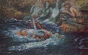 Rupert Bunny Mermaids dancing oil painting reproduction